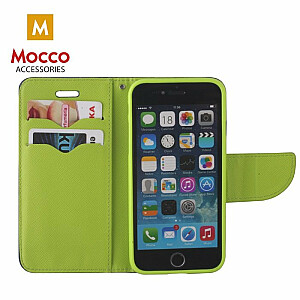 Mocco Fancy Book Case Grāmatveida Maks Telefonam Apple iPhone XS / X Zils - Zaļš
