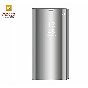 Mocco Clear View Cover Case Grāmatveida Maks Telefonam Xiaomi Redmi 8 Sudraba