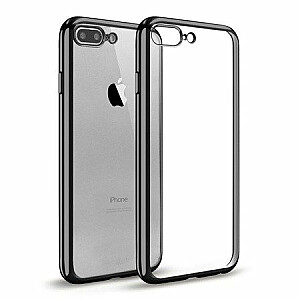 Mocco Electro Jelly Aizmugurējais Silikona Apvalks Priekš Apple iPhone 11 PRO Caurspīdīgs - Melns