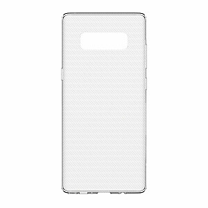 Devia Naked Aizmugurējais Silikona Apvalks priekš Samsung N950 Galaxy Note 8 Caurspīdīgs
