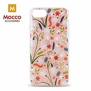 Mocco Spring Case Силиконовый чехол для Samsung G960 Galaxy S9 Розовый ( Белые Подснежники )