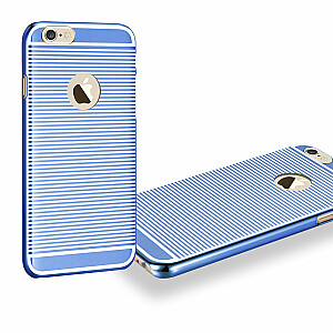 X-Fitted Пластиковый чехол для Apple iPhone  6 / 6S Синий / Зебра