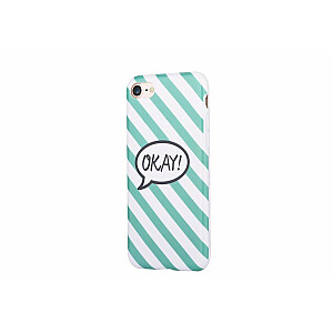 Devia Vivid Okay Пластмассовый Чехол для Apple iPhone 7 Plus / 8 Plus Белый - Зеленый