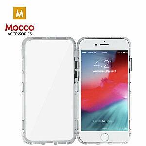 Mocco Double Side Case 360 Aluminija Apvalks ar Aizsargstiklu Telefonam Apple iPhone 6 / 6S Caurspīdīgs - Sudrabs