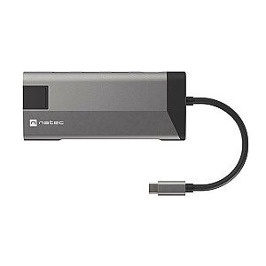 NATEC MULTIPORT FOWLER PLUS USB-C, HDMI 4K, RJ45