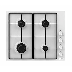 Candy Hob CHW6LWW Gas, Number of burners/cooking zones 4, Mechanical, White