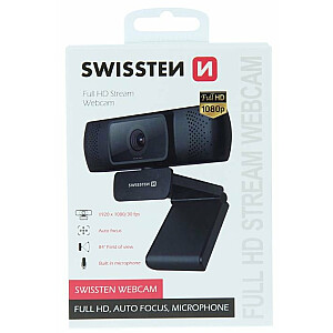 Swissten Full HD Web kamera ar Autofokusu USB 2.0