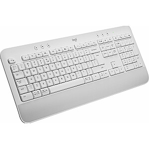 Белая беспроводная клавиатура Logitech K650 Signature для США (920-010977)