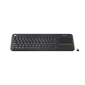 Tastatūra Logitech K400 Plus RF bezvadu holandiešu melna