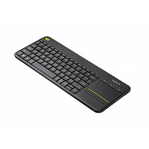 Tastatūra Logitech K400 Plus RF bezvadu holandiešu melna