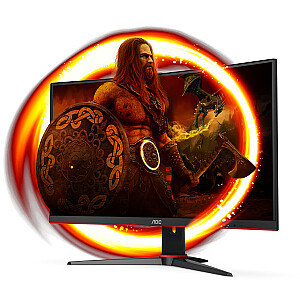 AOC G2 C27G2ZE/BK datora monitors 68,6 cm (27") 1920 x 1080 pikseļi Full HD LED aizmugurgaismojums Melns, sarkans