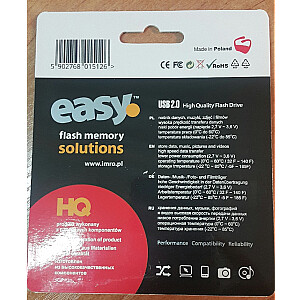 IMRO EASY/8GB USB Type-A 2.0 zibatmiņas disks melns