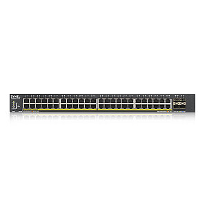 Zyxel XGS1930-52HP Managed L3 Gigabit Ethernet (10/100/1000) Power over Ethernet (PoE), черный