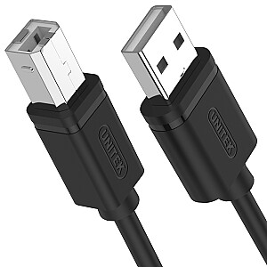 Unitek USB-A–micro-B USB kabelis 3 m melns (Y-C420GBK)