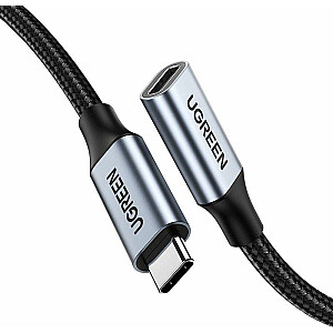 USB kabelis Ugreen USB-C uz USB-C 1 m Black (UGR1132BLK)
