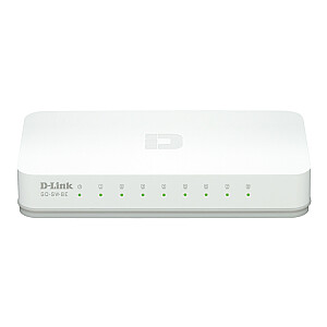 D-Link GO-SW-8E/E tīkla slēdzis nepārvaldīts ātrs Ethernet (10/100) balts