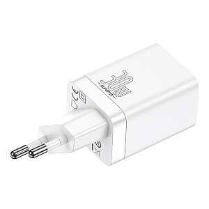 Baseus Super Si Pro Quick Charger USB + USB-C 30W (white)