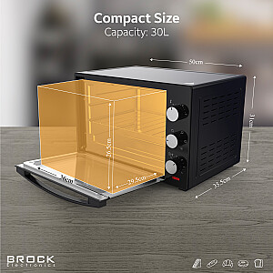 BROCK Cepeškrāsns. 30L, 1500W