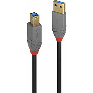 Lindy USB-A - USB-B Кабель USB 1 м Черный (36741)