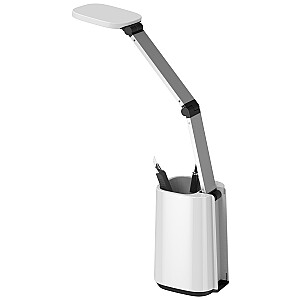 Светодиодная настольная лампа Activejet AJE-TECHNIC с дисплеем белого цвета