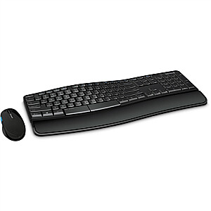 Microsoft Sculpt Comfort Desktop Keyboard and Mouse Set, Mouse included, RU, Numeric keypad, USB, Black