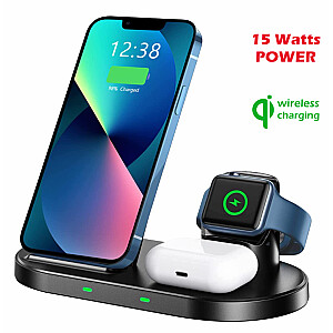 Swissten Wireless Charger 3in1 Беспроводное зарядное устройство 15W