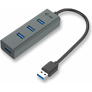 USB centrmezgls I-TEC 4x USB-A 3.0 (U3HUBMETAL403)