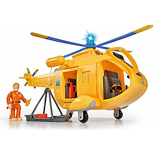 Simba Wallaby 2 helikopters ar ugunsdzēsēju Sema figūru