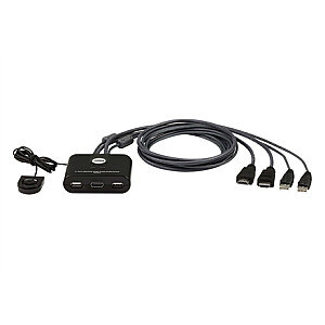 Aten 2-Port USB FHD HDMI Cable KVM Switch  CS22HF