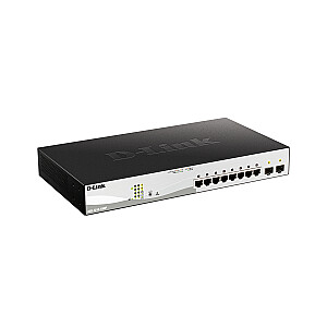 D-Link DGS-1210-10MP tīkla slēdzis Pārvaldīts L2/L3 Gigabit Ethernet (10/100/1000) Power over Ethernet (PoE) Melns