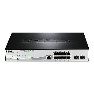 D-Link Metro Ethernet Switch DGS-1210-10P/ME Managed L2, Rack mountable, 1 Gbps (RJ-45) ports quantity 8, SFP ports quantity 2, PoE+ ports quantity 8, Power supply type Single