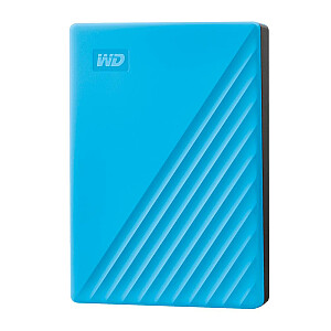 External HDD WESTERN DIGITAL My Passport 4TB USB 2.0 USB 3.0 USB 3.2 Colour Blue WDBPKJ0040BBL-WESN