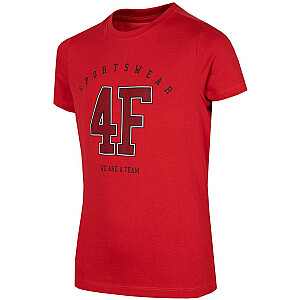 T-krekls zēnam 4F sarkans HJZ22 JTSM008 62S (128cm)