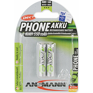 Akumulators telefonam Ansmann AAA/R03 550mAh 2 gab.