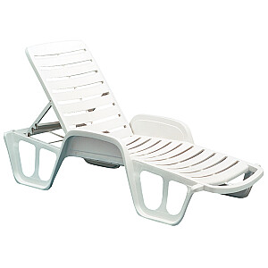 Guļamkrēsls FISSO, 71x192xH45cm, balts