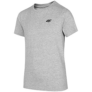 T-krekls zēnam 4F vēss gaiši pelēks melanžs HJZ22 JTSM001 27M (164cm)