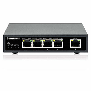 Сетевой коммутатор Intellinet 561839 Power over Ethernet (PoE) Черный