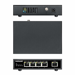 Сетевой коммутатор Intellinet 561839 Power over Ethernet (PoE) Черный
