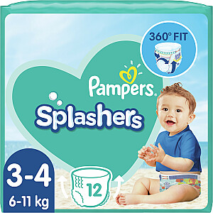 Pampers Splashers S3-4 12 gab.