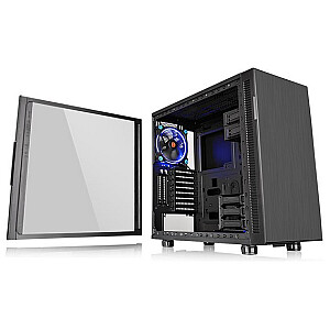 Rūdīta stikla Thermaltake Suppressor F31 - melns