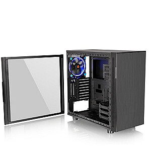 Rūdīta stikla Thermaltake Suppressor F31 - melns