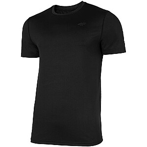 Vīriešu funkcionāls T-krekls 4F tumši melns H4Z22 TSMF351 20S (S)