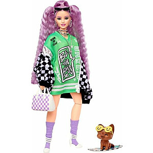 Barbie Doll Extra jaka šaha laukums / gaiši rozā mati HHN10
