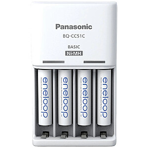 Panasonic Battery Charger ENELOOP K-KJ51MCD04E AA/AAA, 10 hours