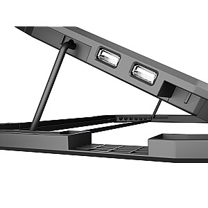 Охлаждающая подставка для ноутбука NATEC Oriole 15,6–17,3 дюйма, светодиодная охлаждающая подставка для ноутбука 43,9 см (17,3 дюйма)
