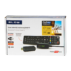 Uztvērējs DVB-T2 BLOW 7000FHD MINI H.265
