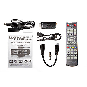 DVB-T/T2 WIWA H.265 MINI LED uztvērējs