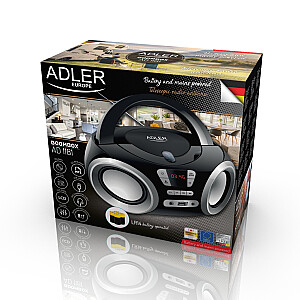 Adler AD 1181 CD-плеер Портативный CD-плеер Черный, Серебристый