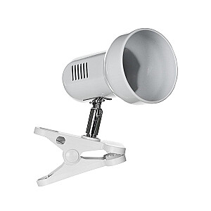 Настольная лампа Activejet Clip-on, белый, металл, резьба E27