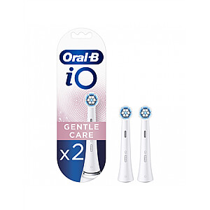 Oral-B Replaceable Toothbrush Heads iO Gentle Care For adults, Number of brush heads included 2, White